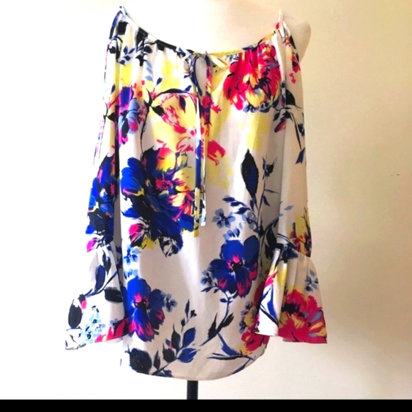 INC International Concepts Tops - 50% off INC Floral Cold Shoulder blouse